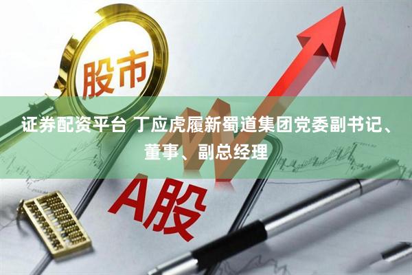 证券配资平台 丁应虎履新蜀道集团党委副书记、董事、副总经理